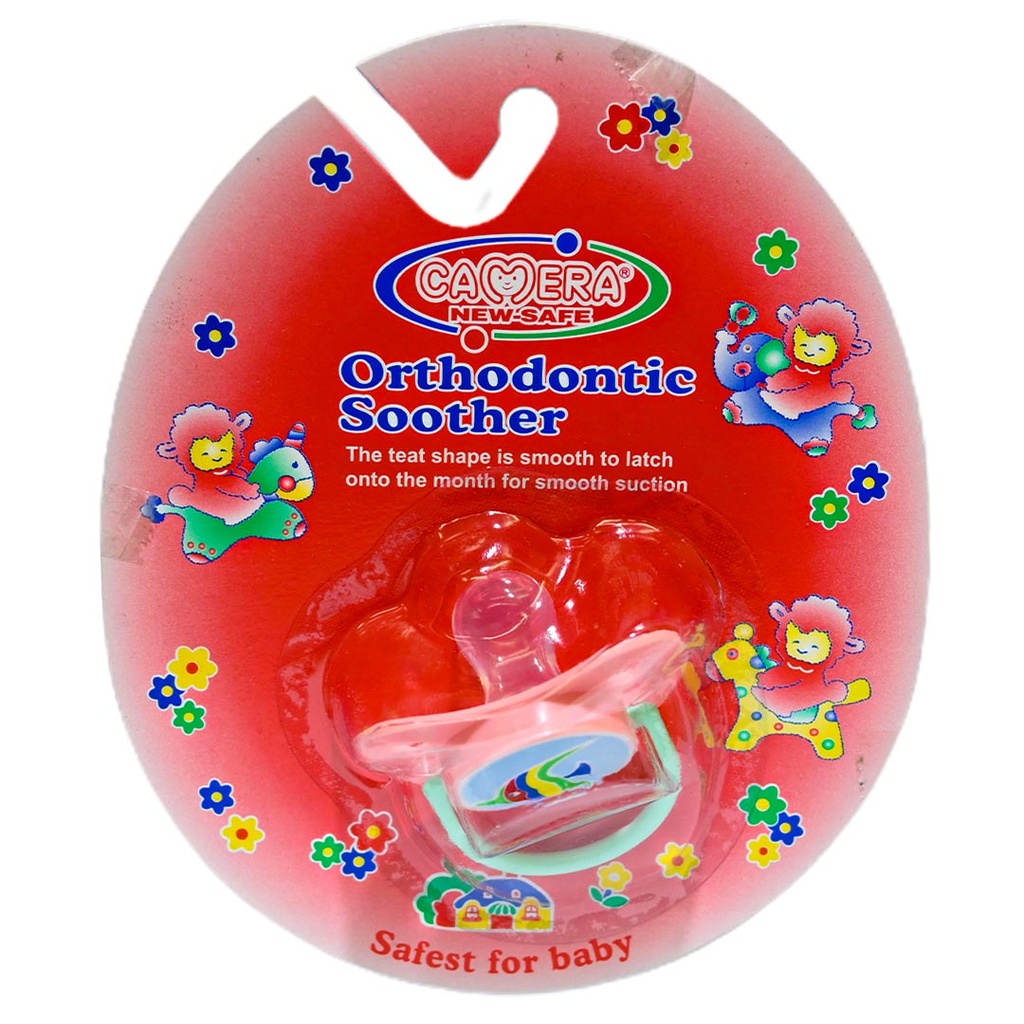 Camera Soother Beveled No:25568 Color: Pink