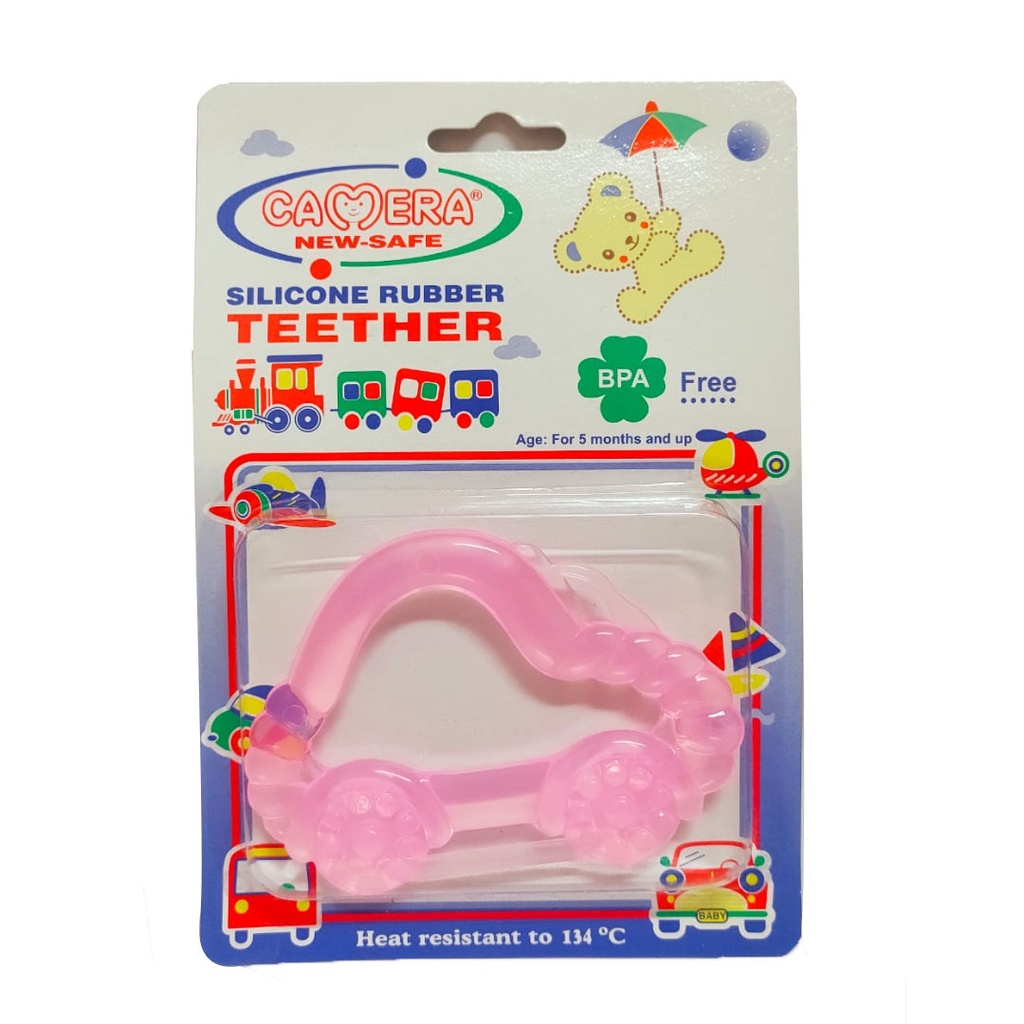 Camera Teether Silicon - Car No:22652 Color: Pink