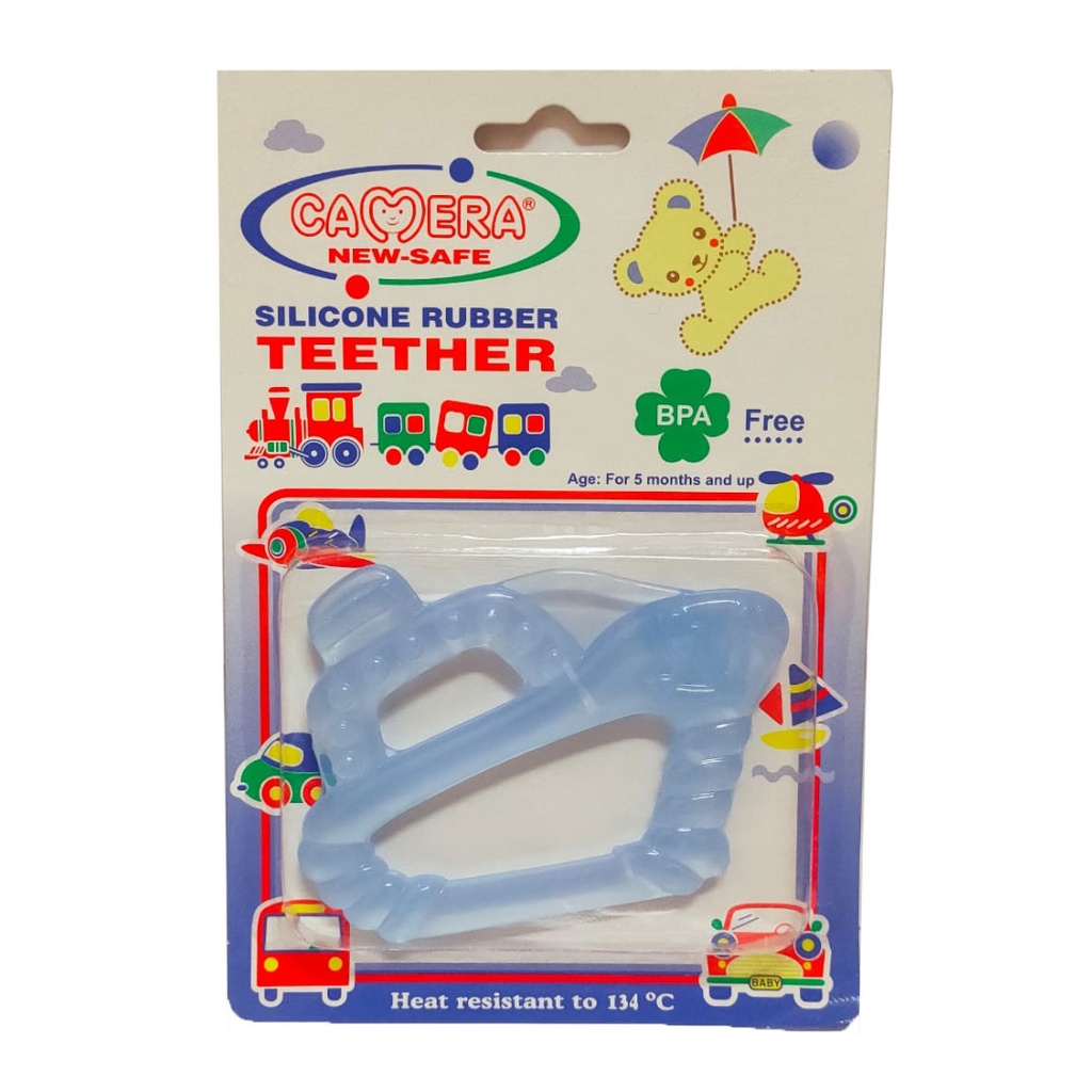 Camera Teether Silicon - Boat No:22652 Color: Blue