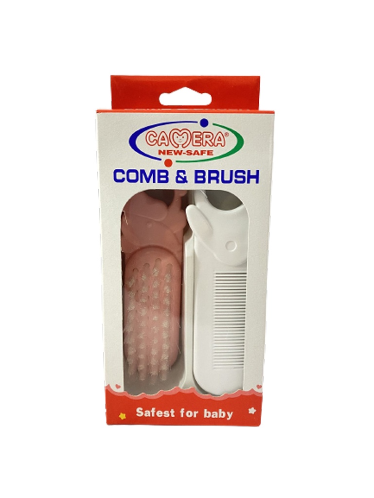 Camera Comb &amp; Brush No:20177 Color: Pink