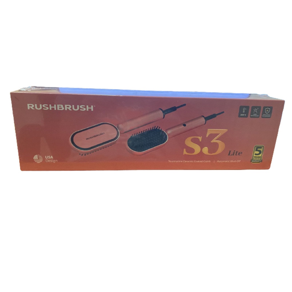 راش براش اس 3 لايت فرشاة تصفيف روز جولد - Rushbrush S3 Lite Brush Restyling Rose Gold