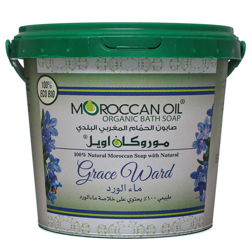 موروكان اويل صابون مغربى - Moroccan Oil Bath Soup (850g, ماء الورد)