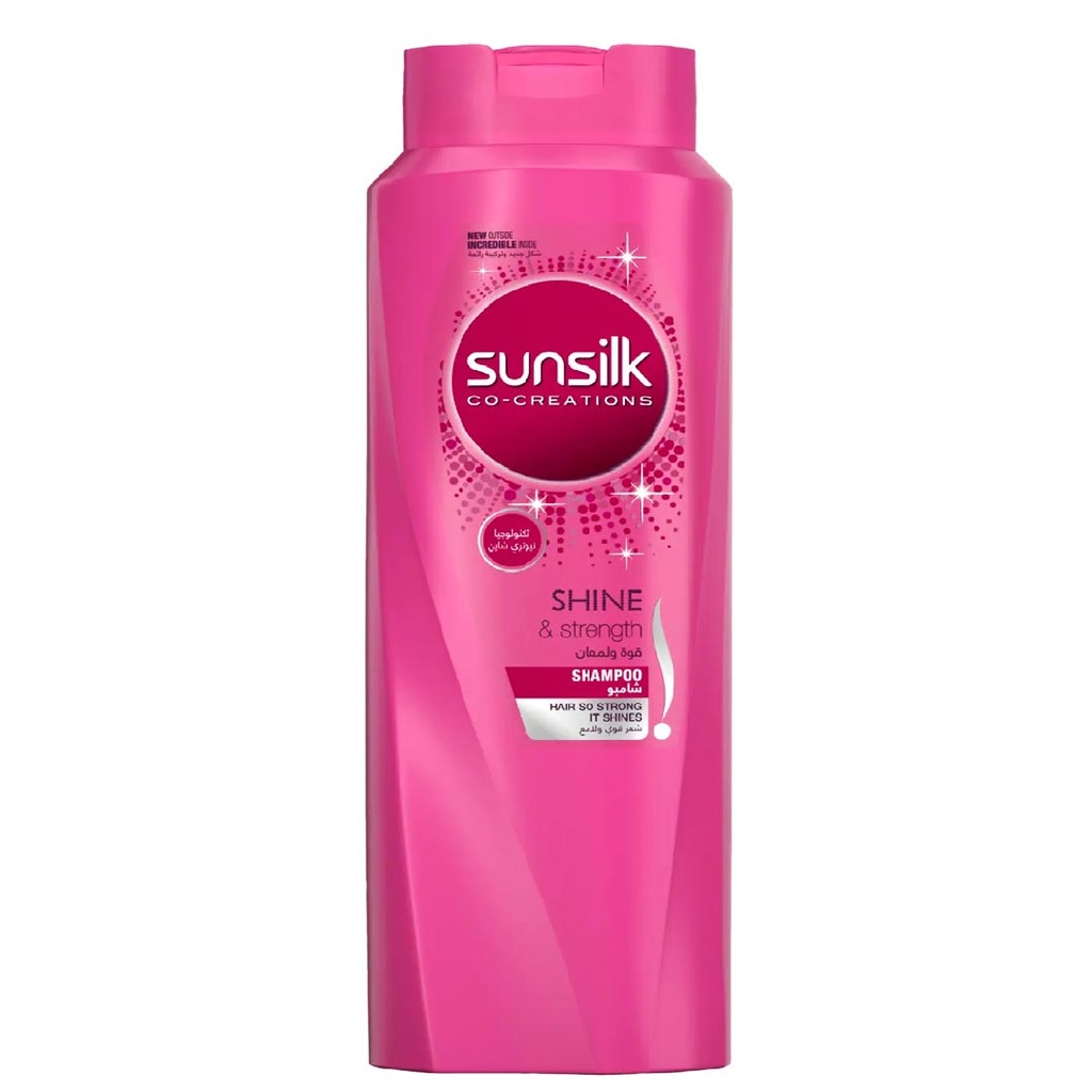 صانسيلك شامبو - Sunsilk Shampoo (600ml, لمعان&قوة, بدون)