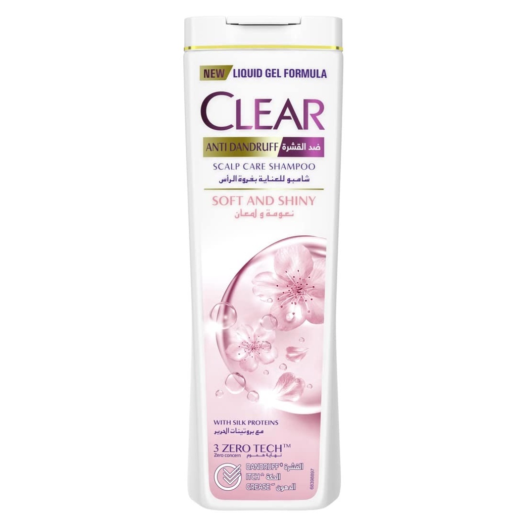 كلير شامبو - Clear Shampoo (Woman, 600ml, Soft And Shiny, Save 13 L.E)