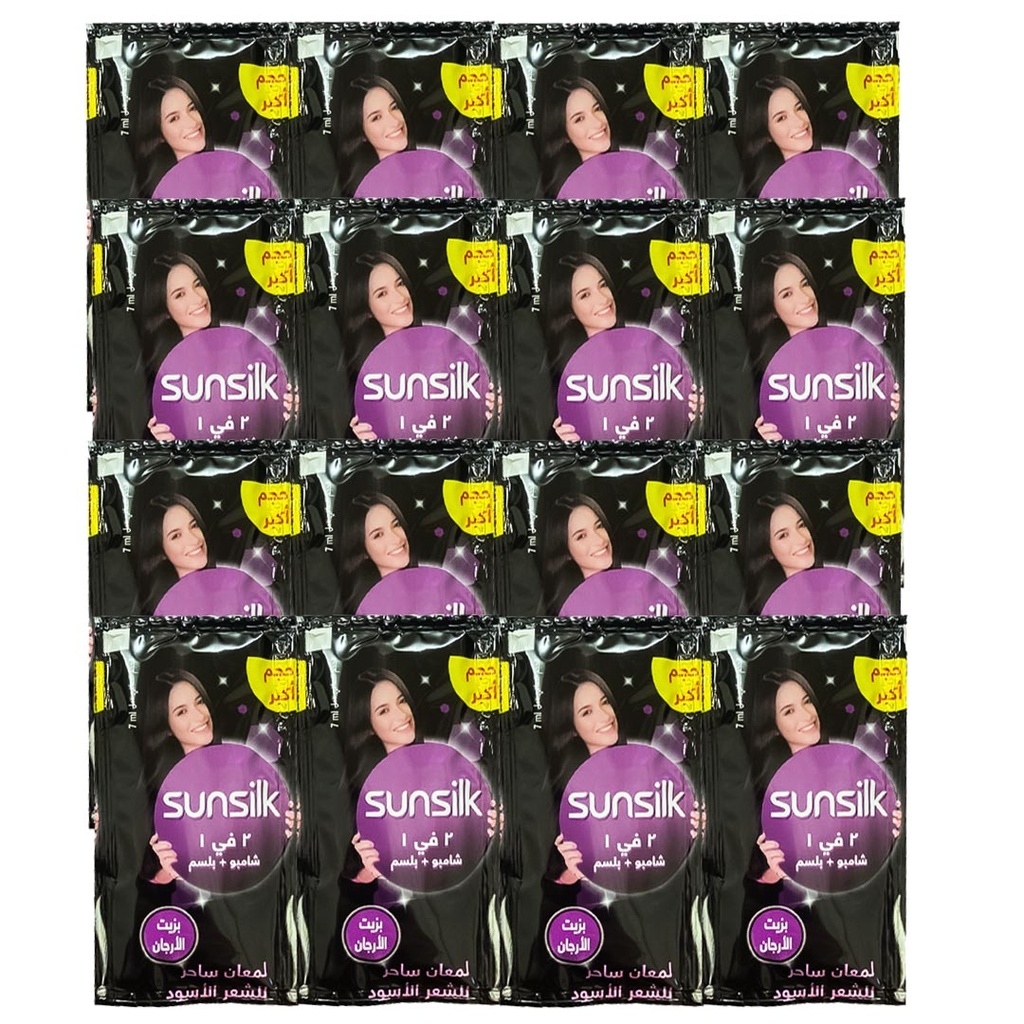 صانسيلك شامبو - Sunsilk Shampoo 7ml (7ml, شعر اسود, بدون)