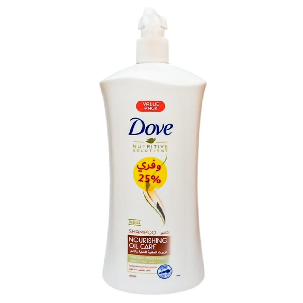 دوف شامبو - Dove Shampoo (1L, زيوت مغذية, وفر 25%)