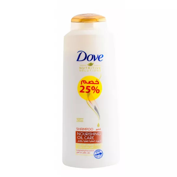 دوف شامبو - Dove Shampoo (600ml, زيوت مغذية, خصم 25%)