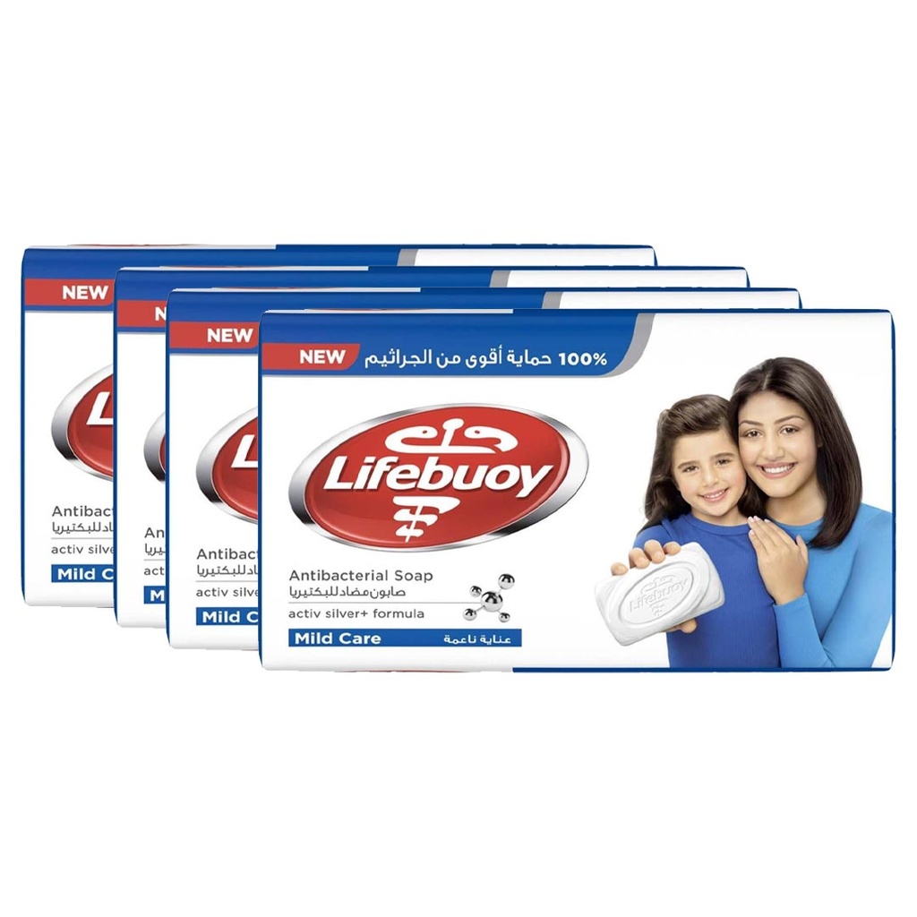 لايف بوى صابون - LifeBuoy Soup 75g 4Psc (75g, عناية ناعمة, بدون)