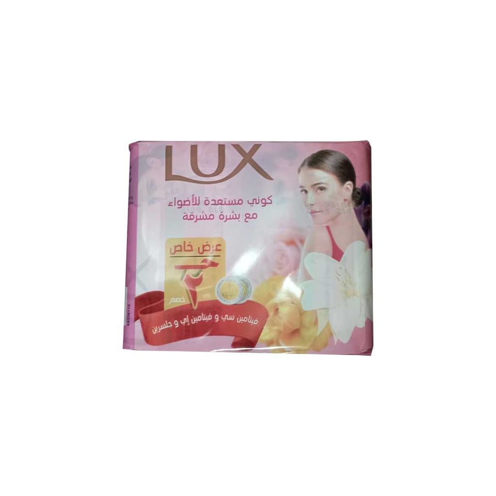 لوكس صابون - Lux Soap 115g 4Psc (115g, Glowing Skin, Discount 2E.L)
