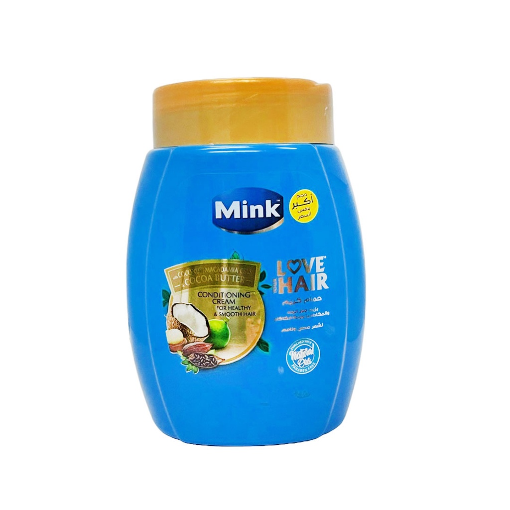 مينك حمام كريم جوز هند (حجم اكبر) - Mink Hair Mask Coconut (1L)