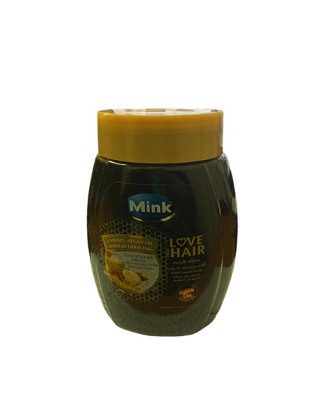 مينك حمام كريم - Mink Hair mask (800ml, عسل, بدون)