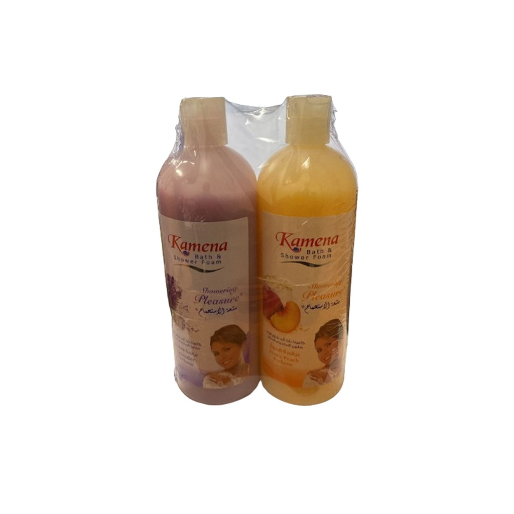 كامينا شاور خوخ - Kamena Shower Peach (750ml, +Shower 750ml LAvender)