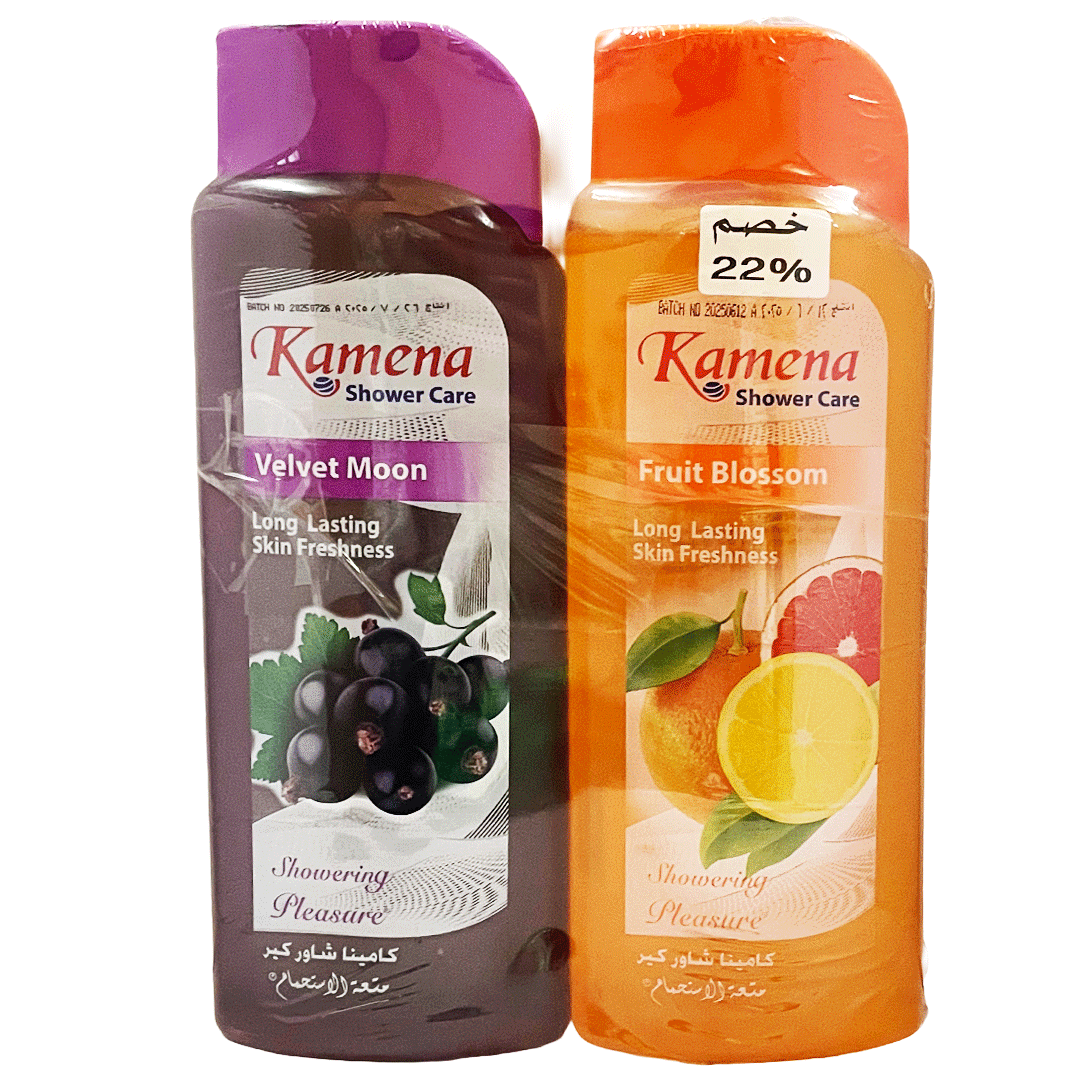 كامينا شاور فروت بلوسم + فيفلت مون خصم 22% - Kamena Shower Fruit Blossom + Velvet Moon Offer 22%