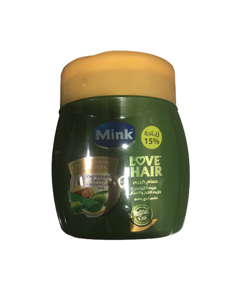 مينك حمام كريم - Mink Hair mask (400ml, Olive, More 15%)
