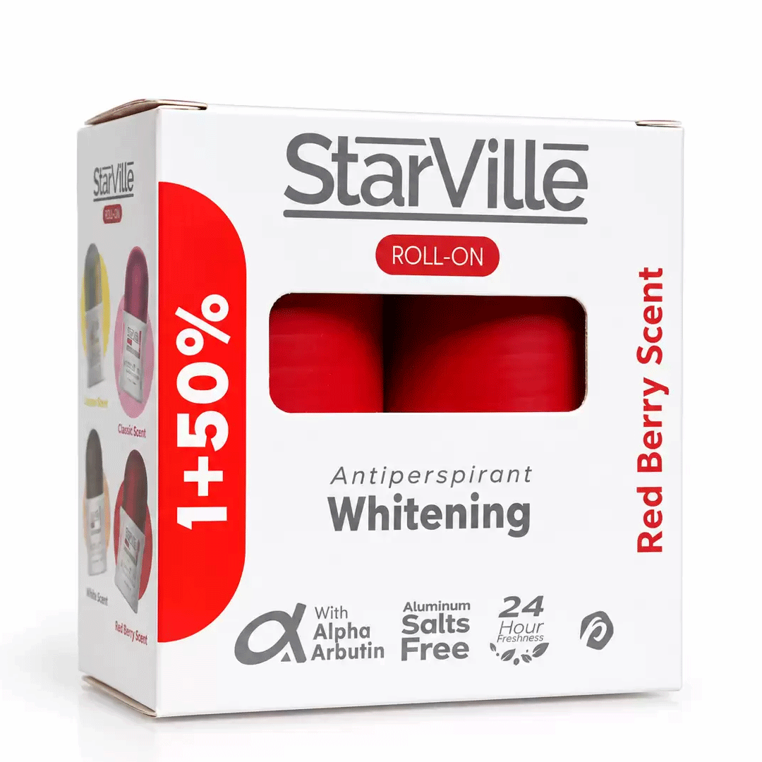 ستارفيل رول اون توت احمر + 1 خصم 50% - StarVille Roll On Red Berry + 1 Offer 50%