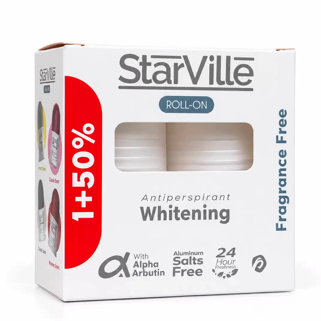 ستارفيل رول اون بدون رائحه + 1 خصم 50% - StarVille Roll On Fragrance Free + 1 Offer 50%