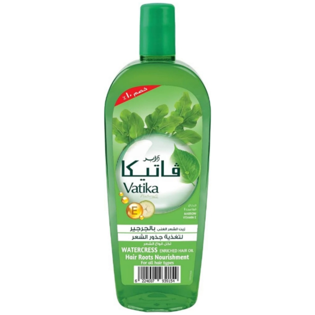 فاتيكا زيت جرجير - Vatika Oil Watercress (180ml, +Shampoo Discount 10%)