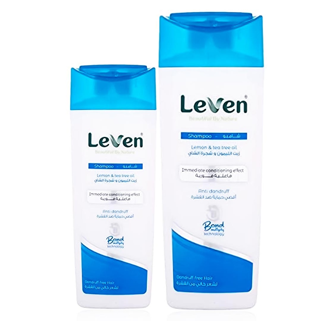 ليفين شامبو - Leven Shampoo (400ml, ضد القشرة, +شامبو 200ml)