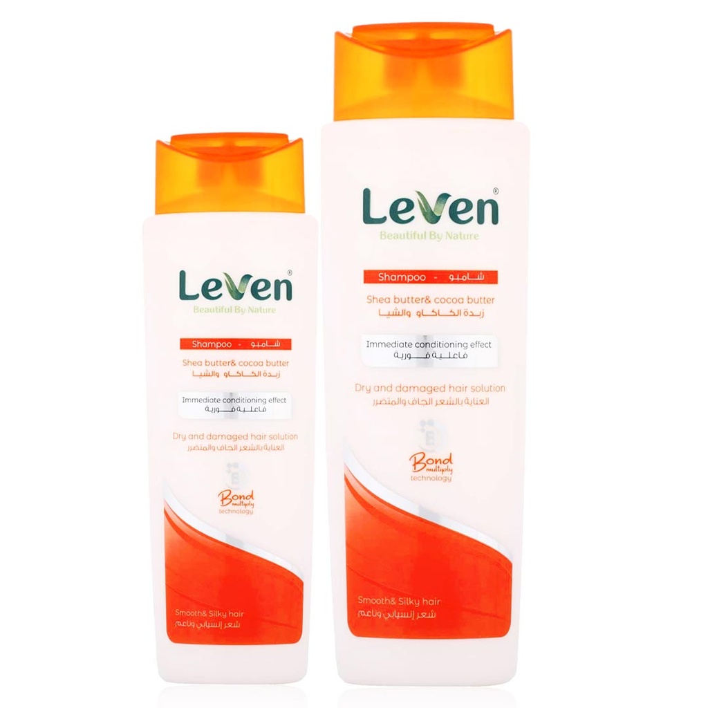 ليفين شامبو - Leven Shampoo (400ml, جاف و متضرر, +شامبو 200ml)