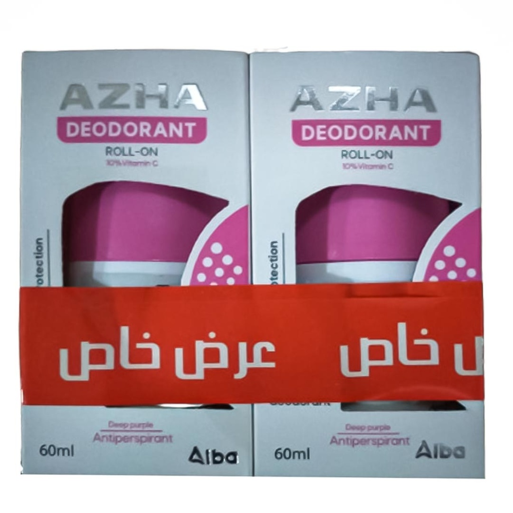 ازها رول اون - Azha Roll On +1 Best Offer (60ml, ديب بيربل)