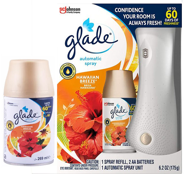 جليد جهاز اوتوماتيك 3×1 - Glade Device Automatic 3×1 (نسيم استوائى, +غيار)