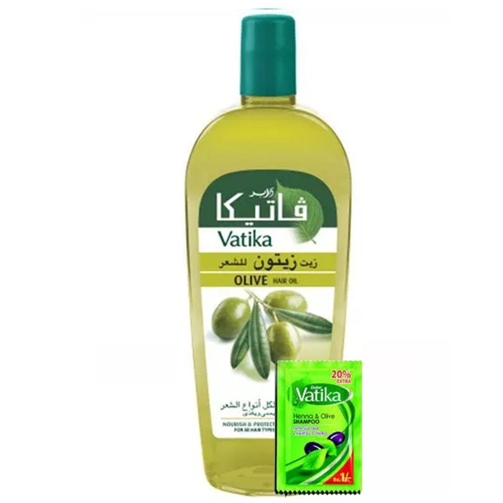 فاتيكا زيت - Vatika Oil (180ml, زيتون, +شامبو)