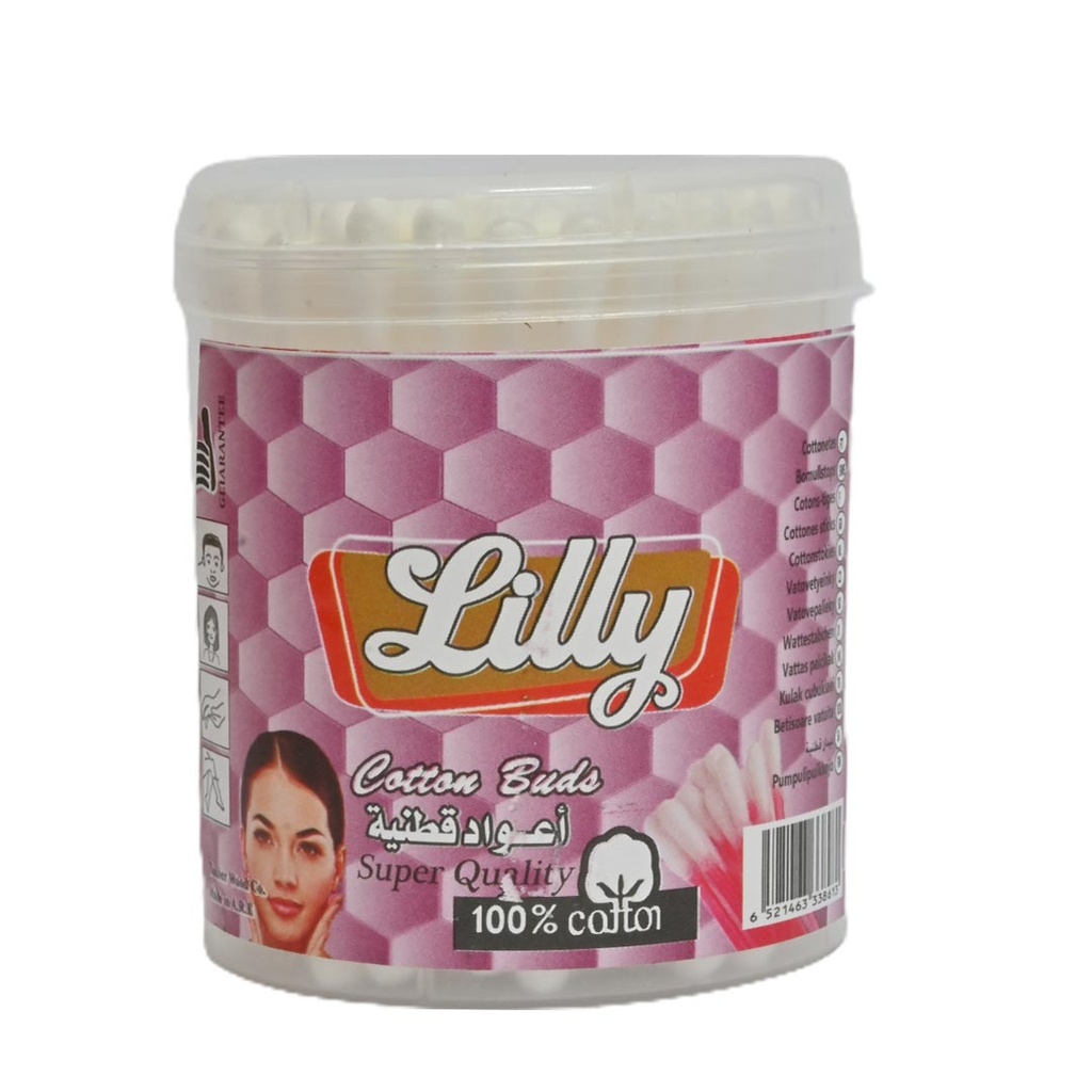 لى لى قطن عود - Lilly Cotton Swabs (200PC)