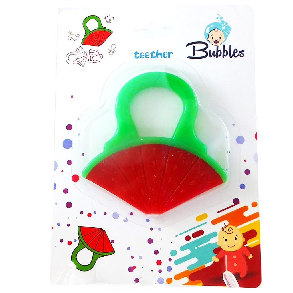 بابلز عضاضة سيليكون - Bubbles Teether Slicon (Watermelon)