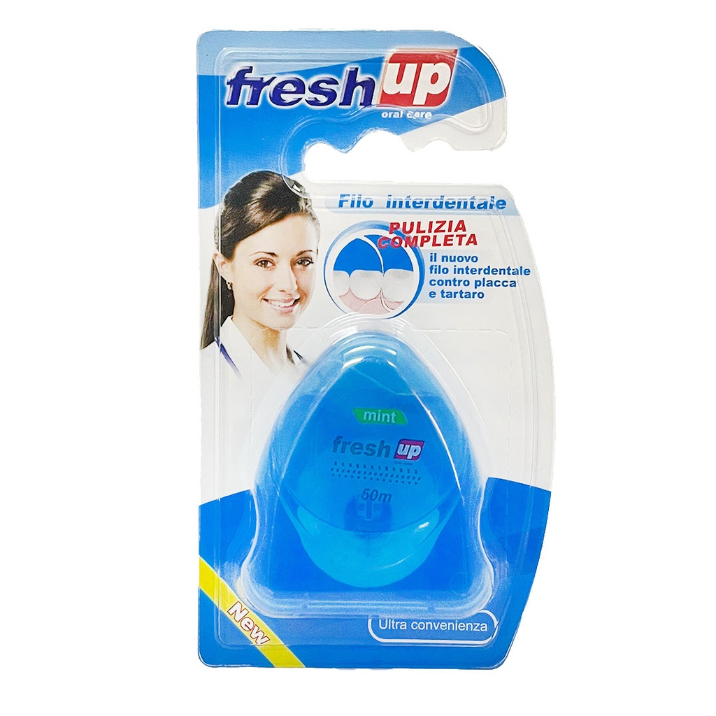 فريش اب خيط اسنان ازرق - Fresh Up Dental Floss Blue (No:YX-01, 50m)