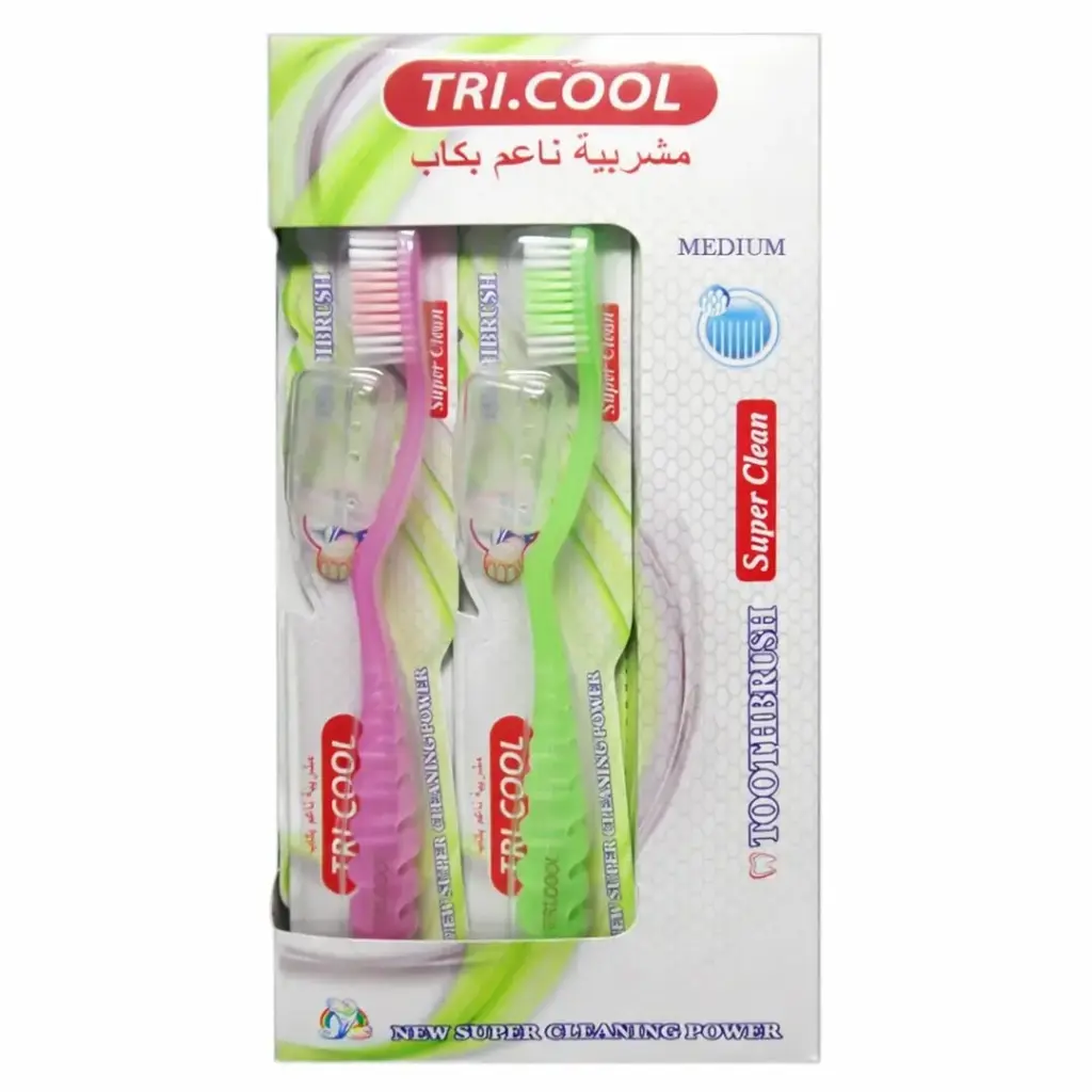 ترى كول فرشاة اسنان كبار ميديام - TRI.COOL Tooth Brush Med (No:5018)