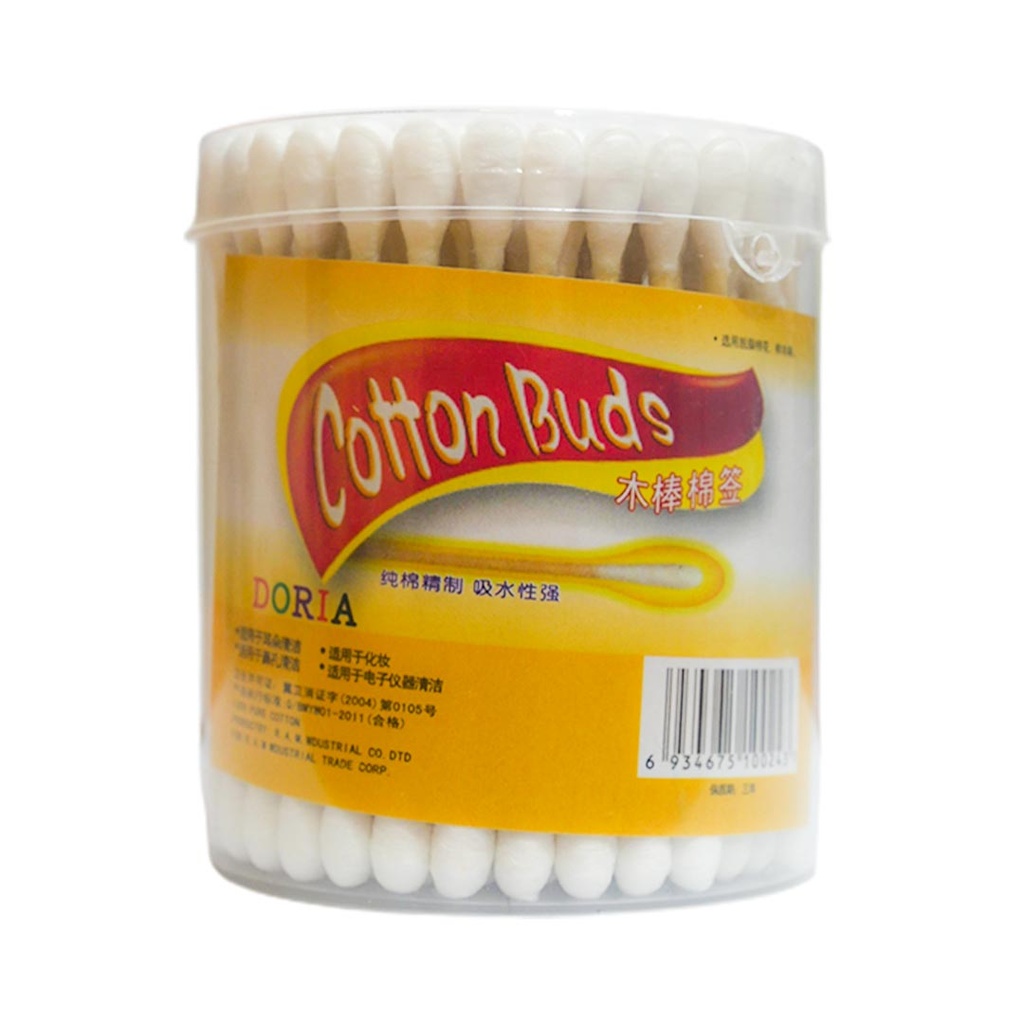 دوريا  قطن عود خشب -  Doria Cotton Swabs Wood  (150PC)