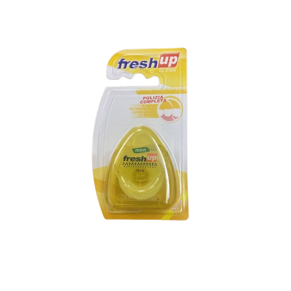 فريش اب خيط اسنان - Fresh Up Dental Floss (50m, اصفر)