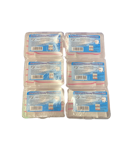 دينتال فلوس خلة اسنان بلاستيك - Dental Floss Toothpick Blasstic (30PC)