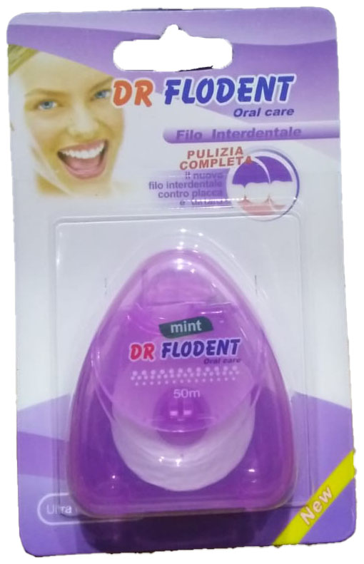 دكتور فلودنت خيط اسنان - DR Flodent Dental Floss (50m, موف)