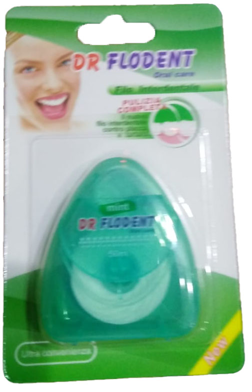 دكتور فلودنت خيط اسنان - DR Flodent Dental Floss (50m, Green)