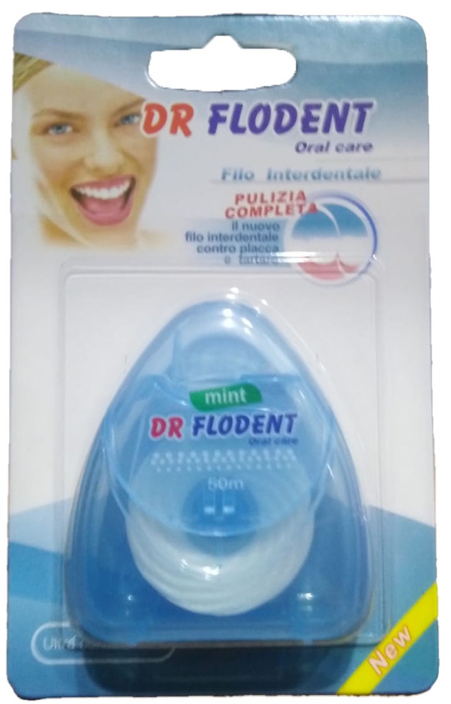 دكتور فلودنت خيط اسنان - DR Flodent Dental Floss (50m, ازرق)
