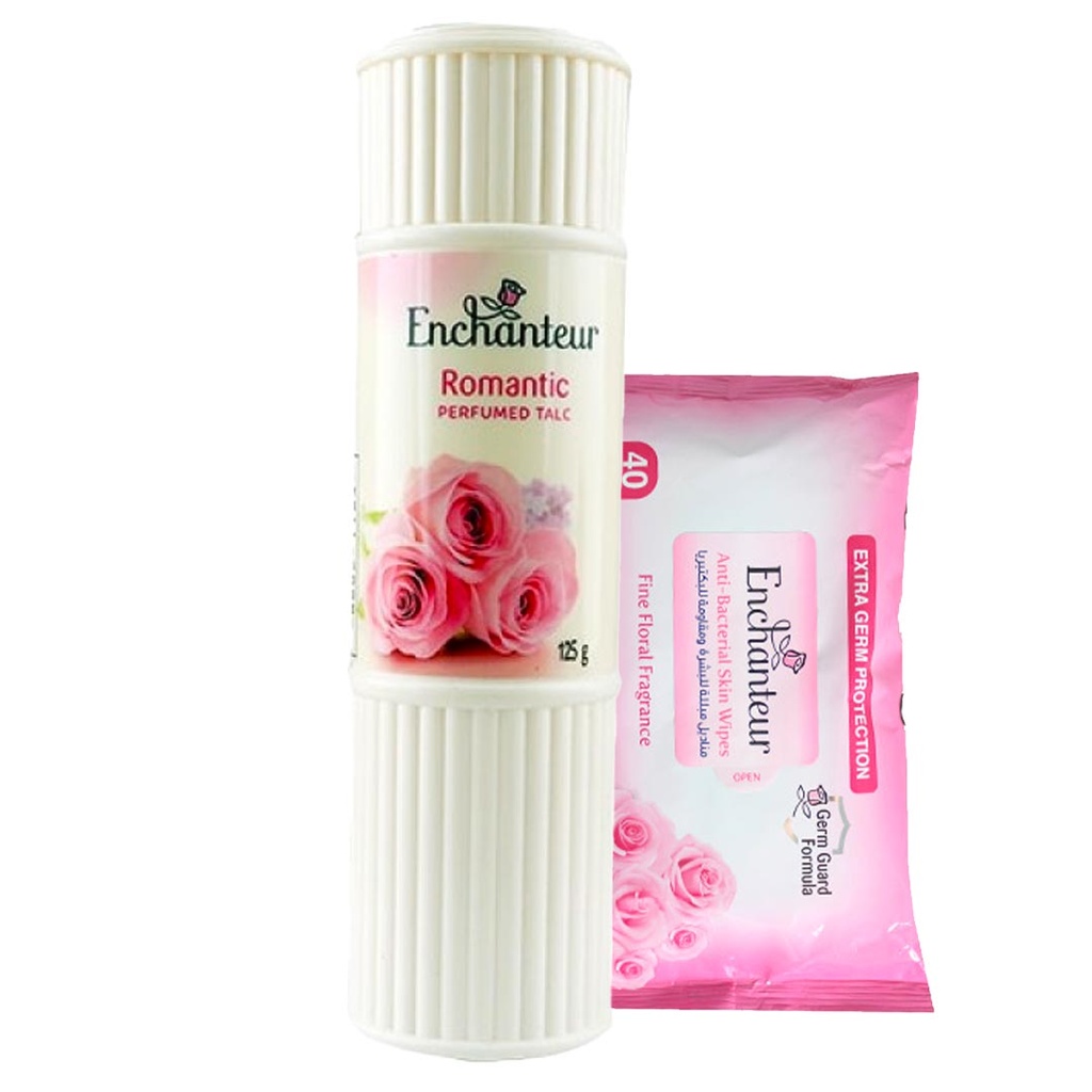 انشانتر - Enchanteur (بودر, 125g, رومانتك, +مناديل)