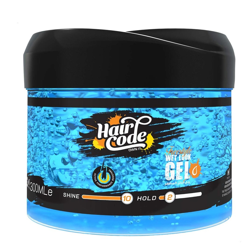 [ازرق] هيركود جل - Haircode Gel (300ml, Wet Look, without)