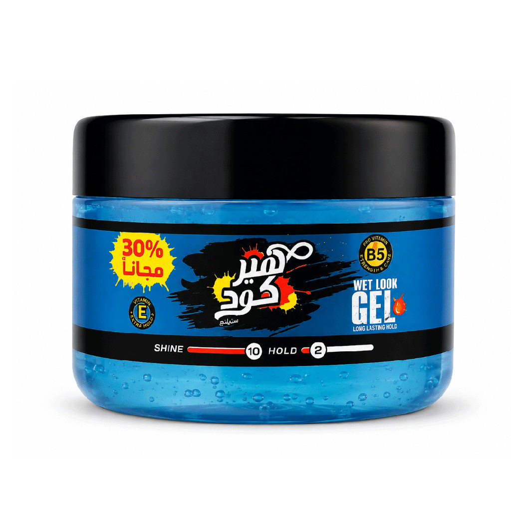 هيركود جل ويت لوك 30% مجانا - Haircode Gel Wet Look 30% Free (160ml+48ml)