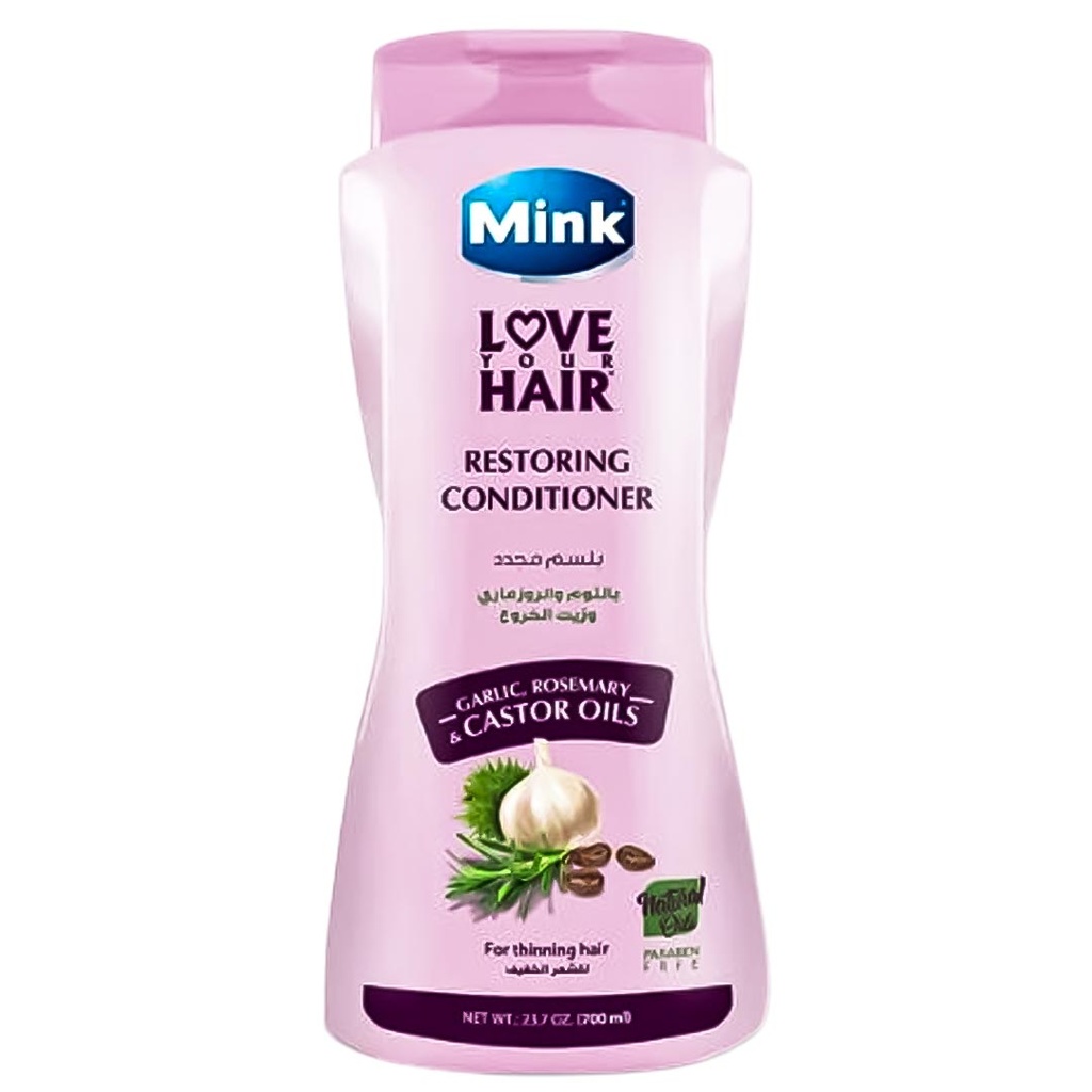 مينك بلسم - Mink Conditioner (700ml, ثوم&روزمارى, بدون)