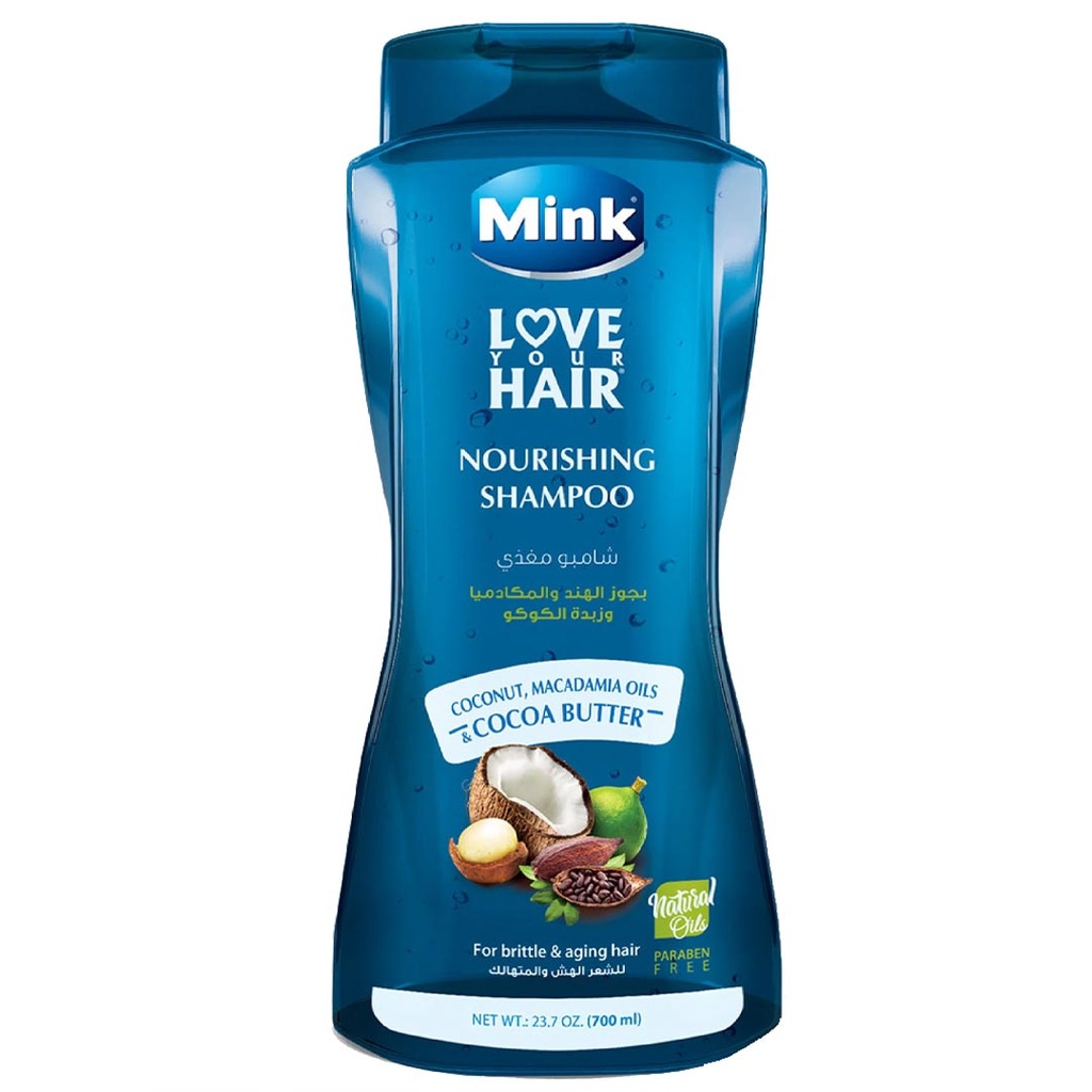 مينك شامبو - Mink Shampoo (700ml, جوزهند&مكاداميا, بدون)