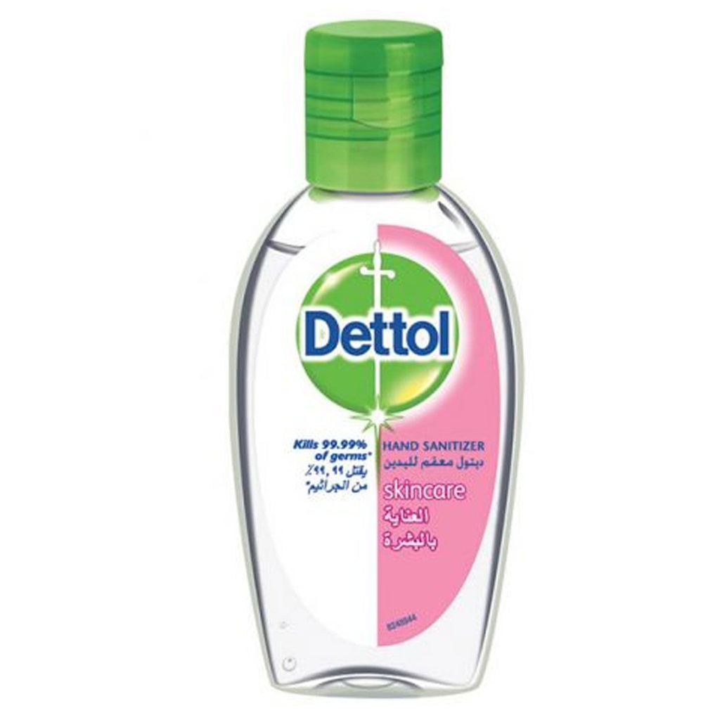 Dettol Hand Sanitizer - ديتول معقم لليد (شفاف, 50ml, عناية بشرة)