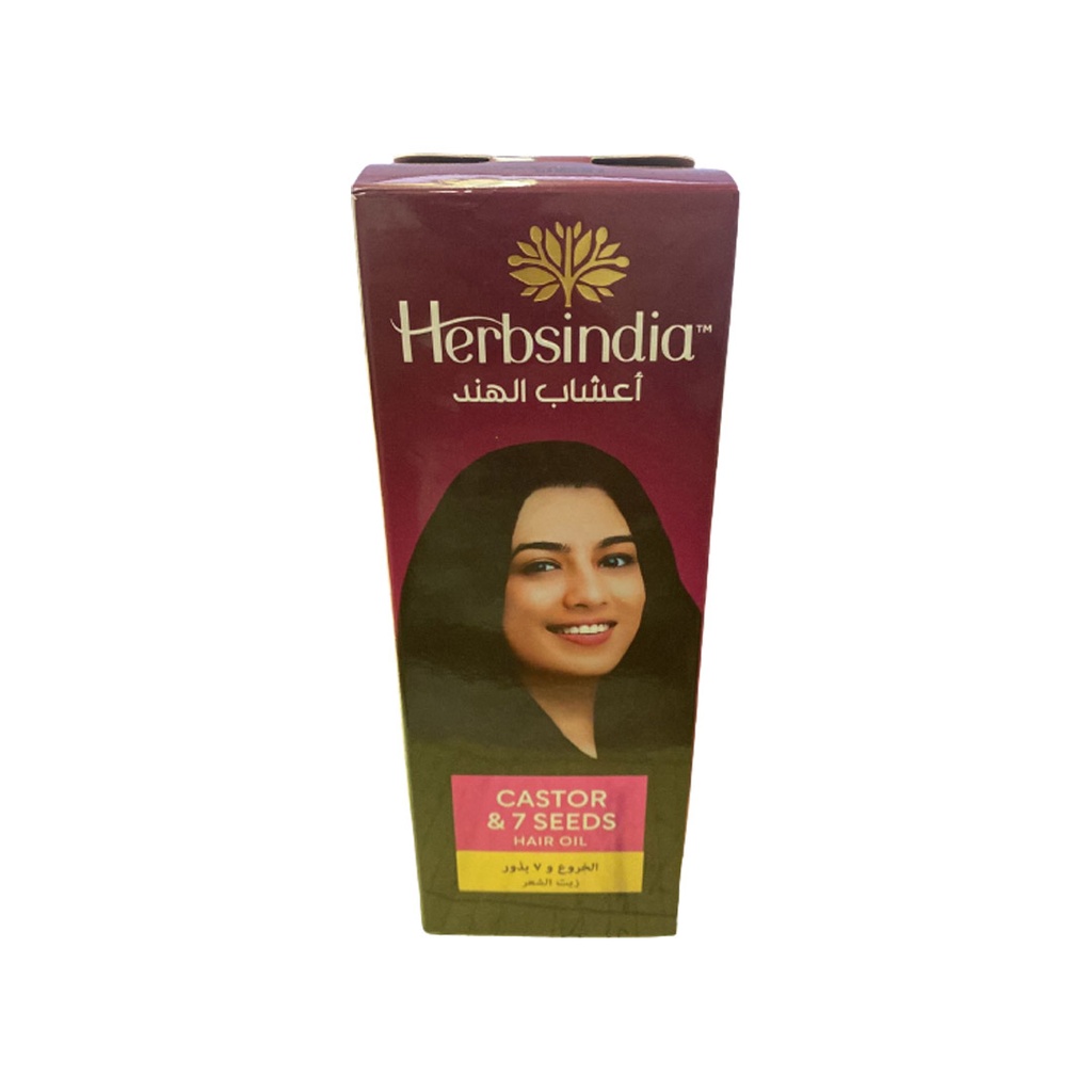 اعشاب الهند زيت خروع & 7بذور - Herbsindia Oil Castor & 7Seeds (280ml)