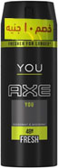 اكس سبراى - Axe Spray (رجالى, 150ml, يو, خصم 10 جنية)