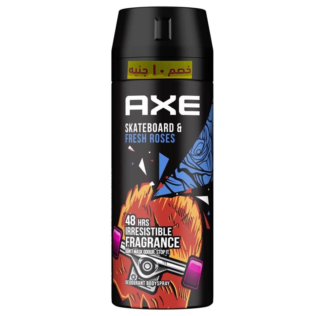 اكس سبراى - Axe Spray (men, 150ml, Skateboard&Fresh Roses, discount 10E.L)
