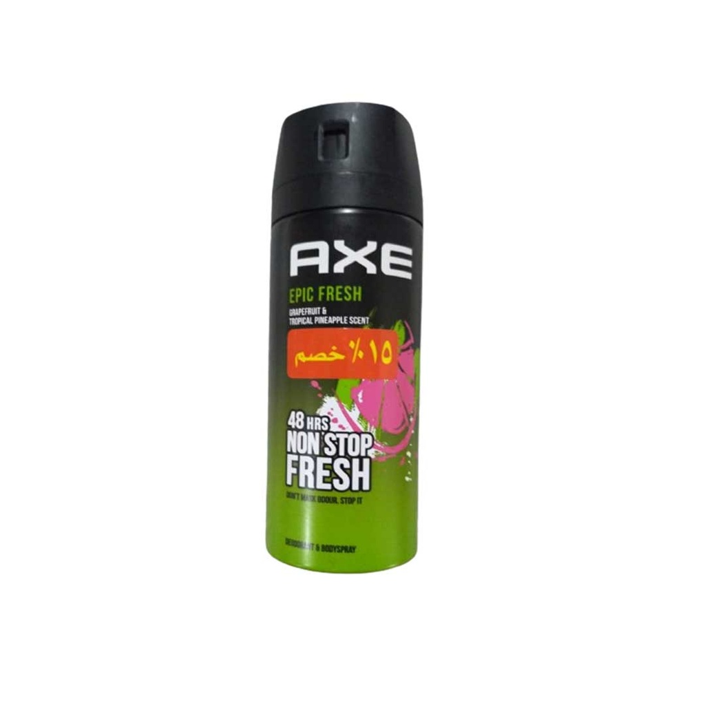 اكس سبراى - Axe Spray (رجالى, 150ml, ابيك فريش, خصم 15%)