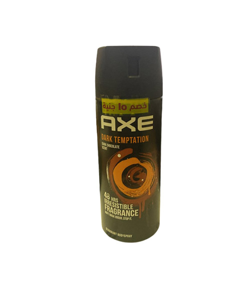 اكس سبراى - Axe Spray (رجالى, 150ml, دارك تمبتيشن, خصم 15 جنية)