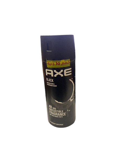 اكس سبراى - Axe Spray (رجالى, 150ml, بلاك, خصم 15 جنية)