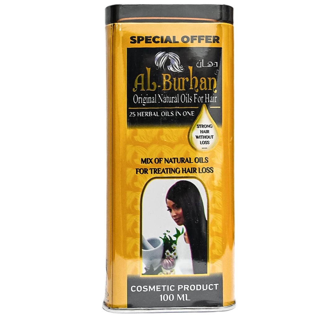 البرهان زيت شعر - Al-Burhan Oil Hair (100ml, without, Yellow)