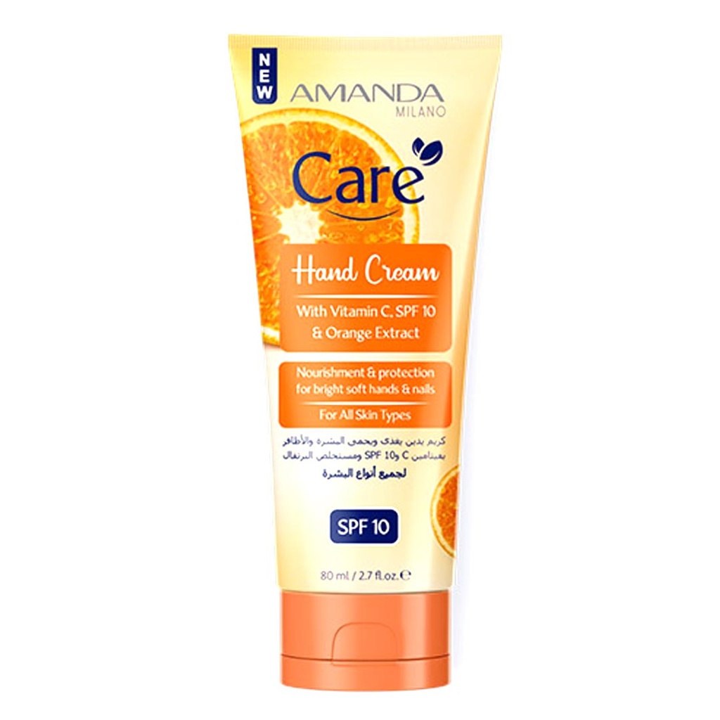اماندا كير كريم يدين - Amanda Care Hand Cream (80ml, فيتامين سى & برتقال)